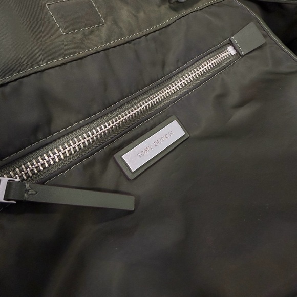 Tory Burch Dark Green Tote with Chain Straps - Picture 8 of 8